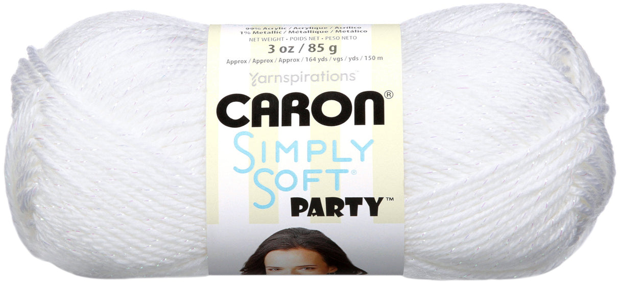 Caron Simply Soft Party Yarn-Snow Sparkle