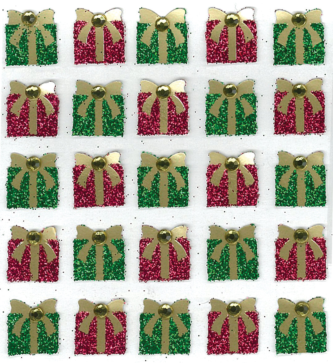Jolee's Cabochon Dimensional Repeat Stickers-Christmas Present Repeats