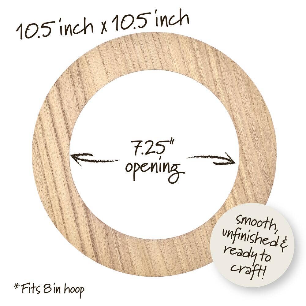 Bucilla® Wood Embroidery Hoop Frame - 8" Circle