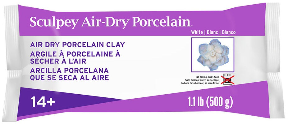 Sculpey Model Air Porcelain Clay 1.1lb-White
