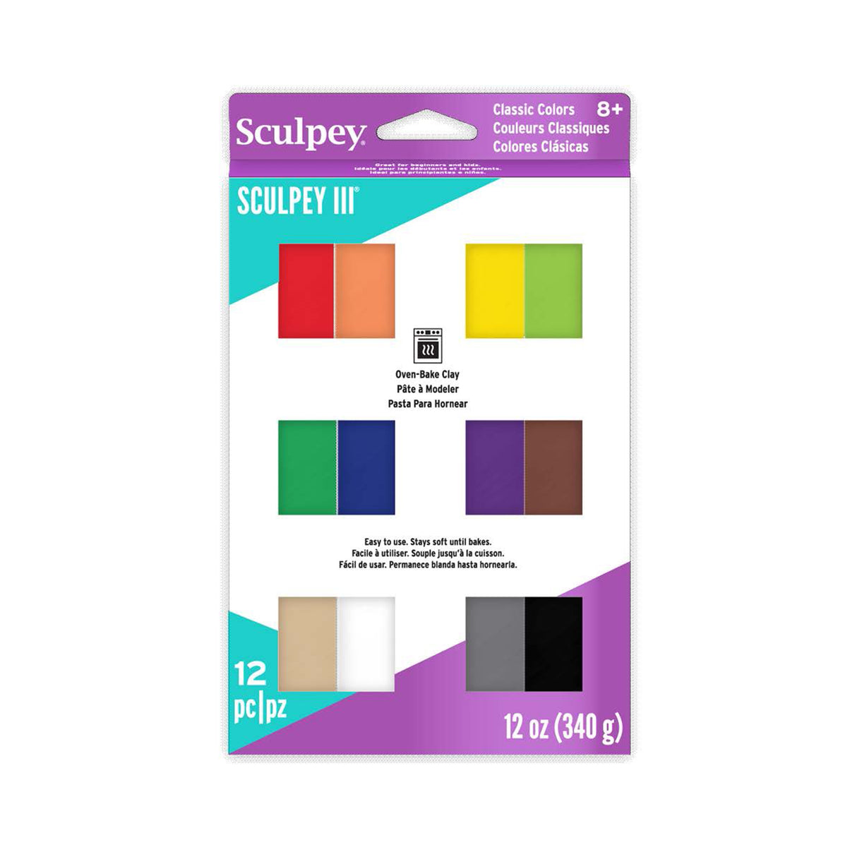 Sculpey III Polymer Clay Multipack 1oz 12/Pkg-Classics