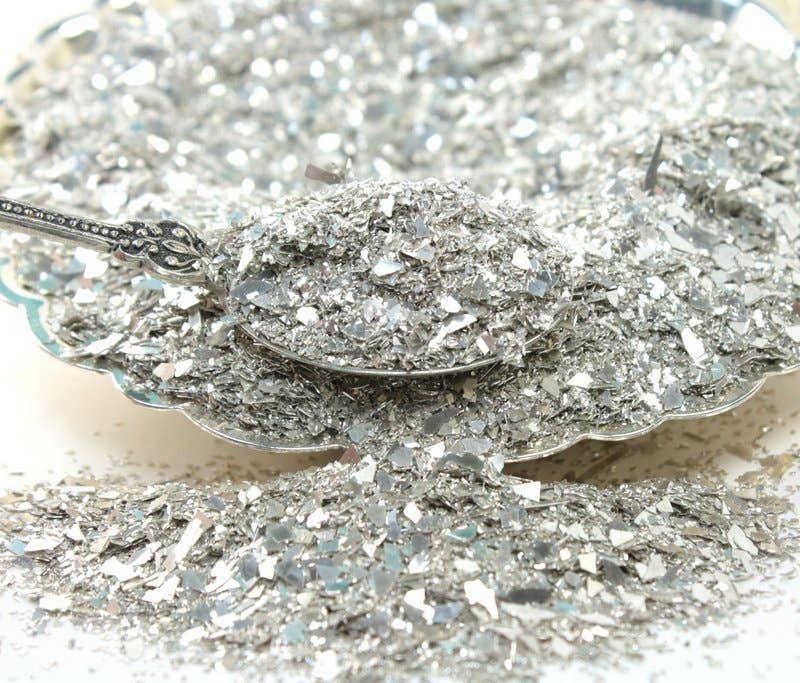 Silver Fusion - German Glass Glitter - 90 Grit - 14 grams