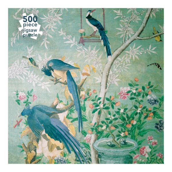 Audubon: A Pair Of Magpie Jays 500 Piece Puzzle