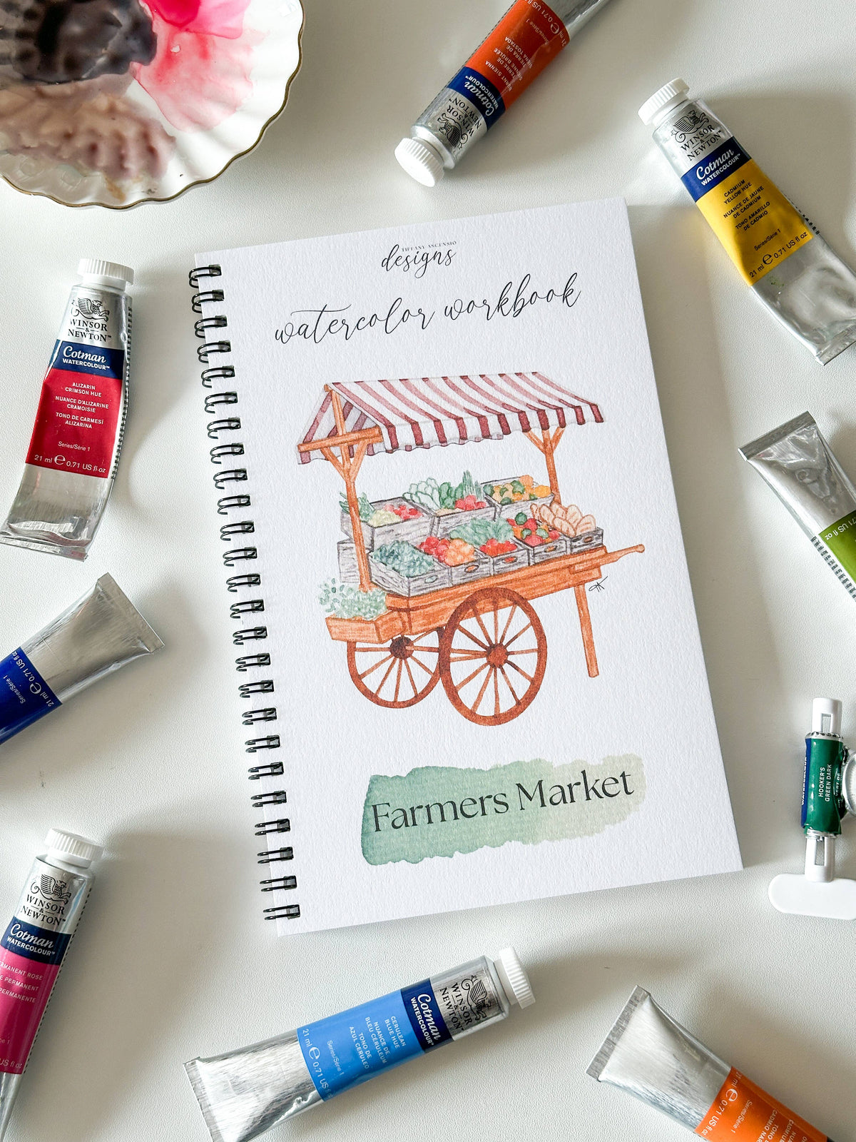 Watercolor Workbook Farmers Market Paintable Book