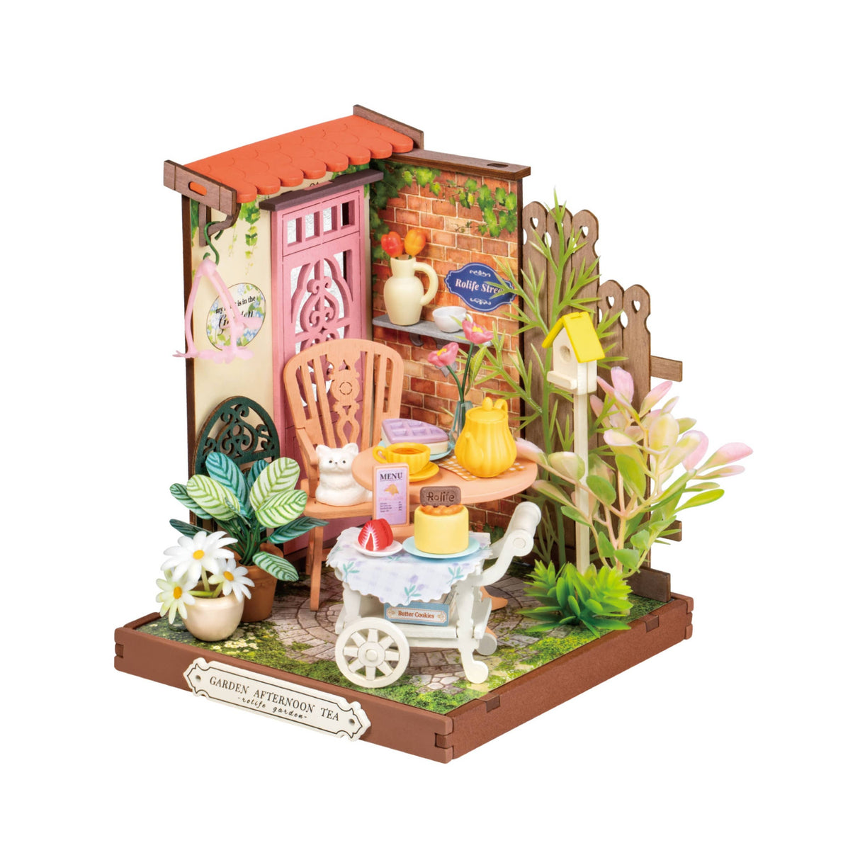 DIY Miniature House Kit: Fancy Tea Yard