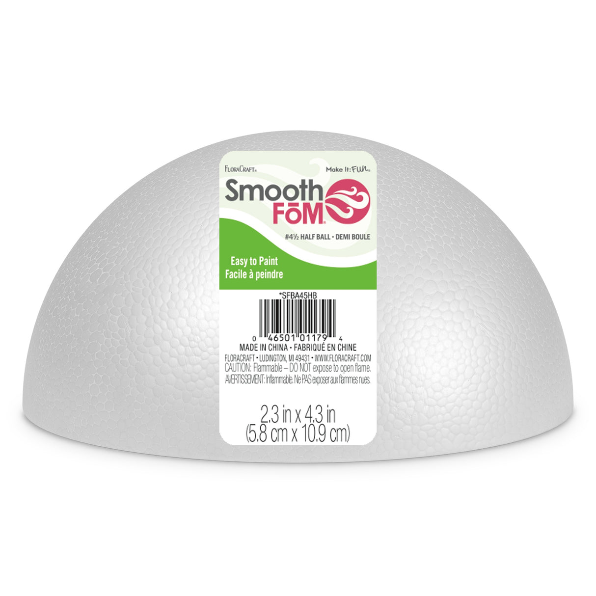 FloraCraft SmoothFoM Half Ball-2.3"X4.3"