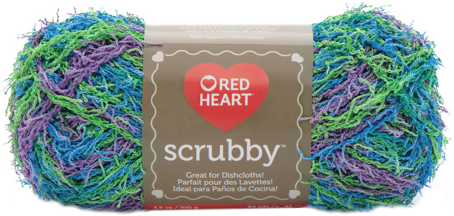 Red Heart Scrubby Yarn-Capri