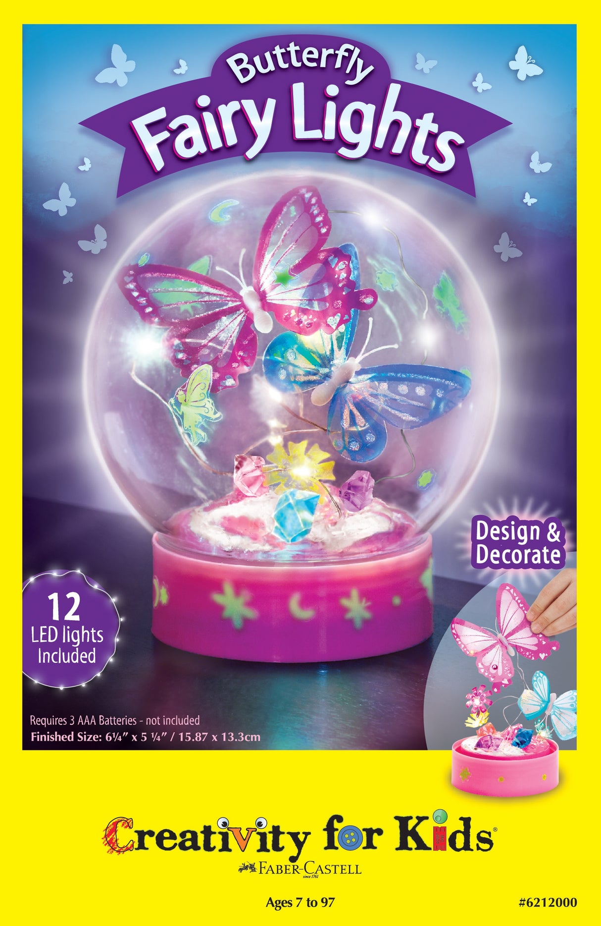 Creativity For Kids Butterfly Fairy Lights Kit-