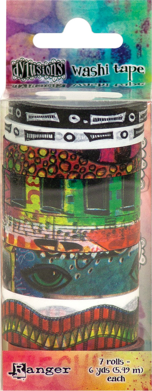 Dyan Reaveley's Dylusions Washi Tape Set-Set #4 - 7 Rolls