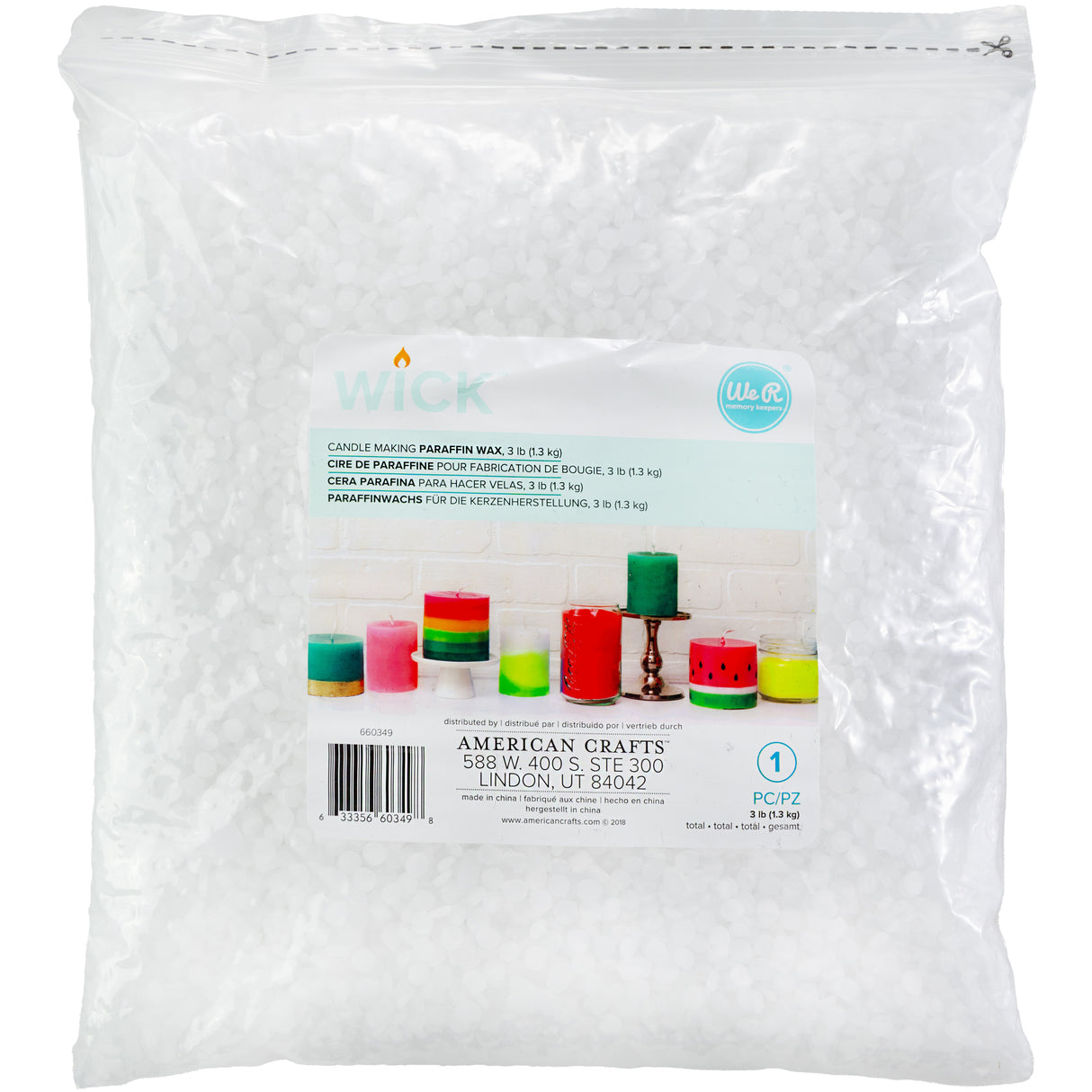 We R Wick Paraffin Wax 3lb-
