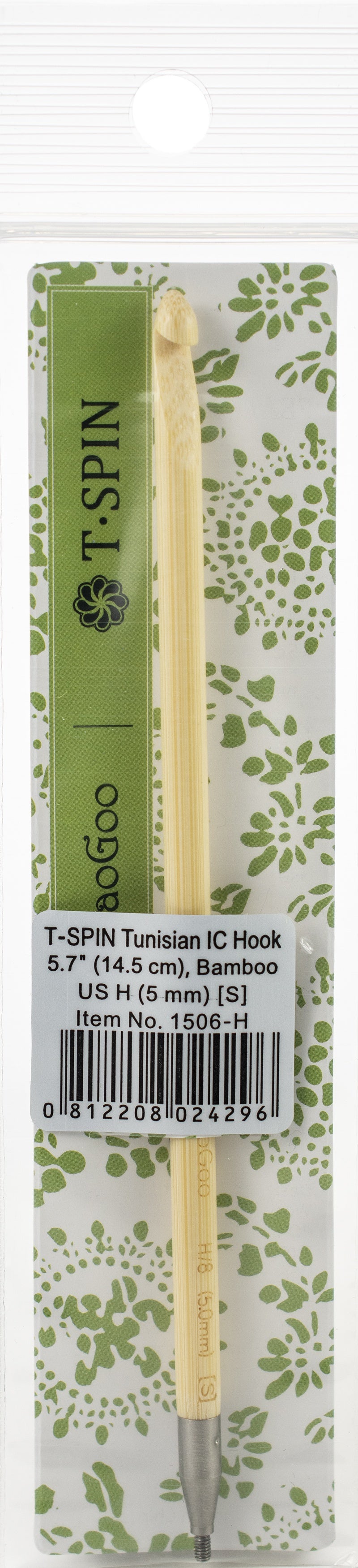 ChiaoGoo T-SPIN Interchangeable Tunisian Crochet Hook 5.7"-Size H/5mm