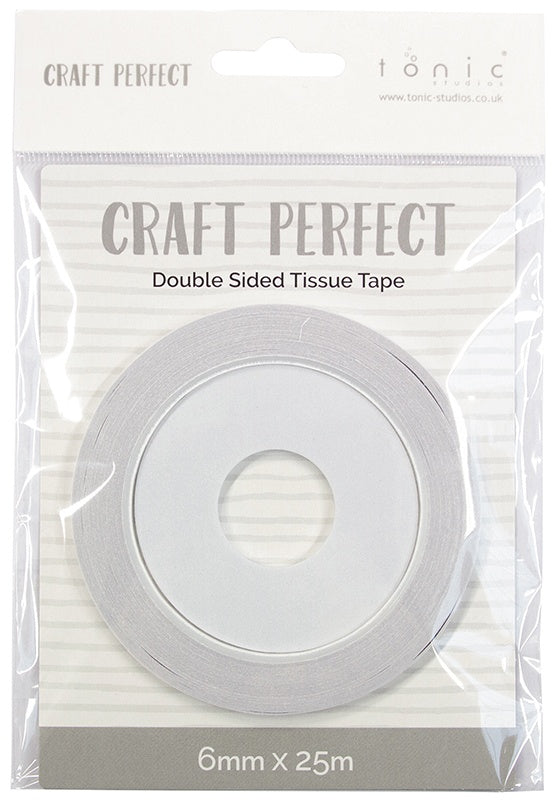Craft Perfect Double-Sided Tissue Tape .23"X27.3yds-Clear