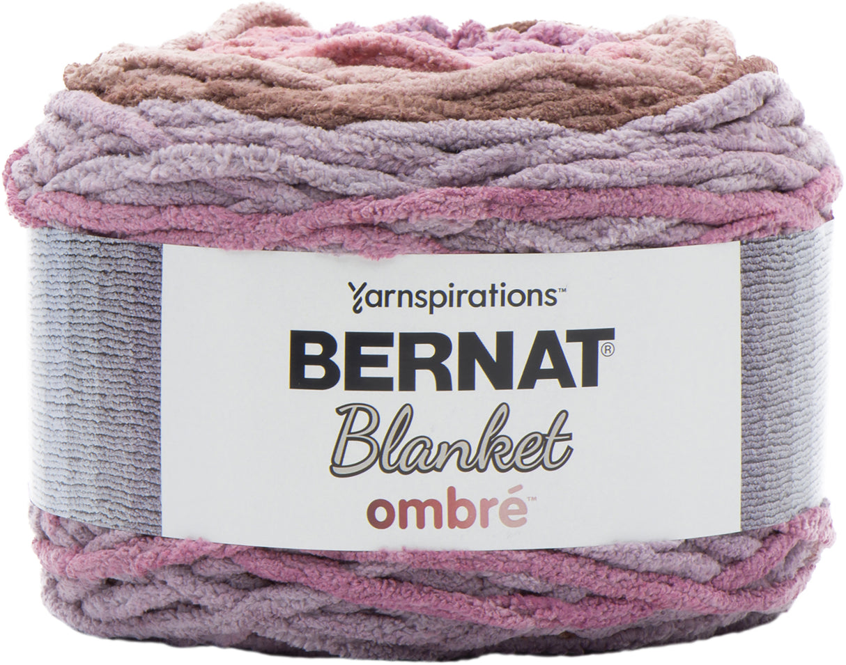 Bernat Blanket Ombre Yarn-Dusty Rose Ombre