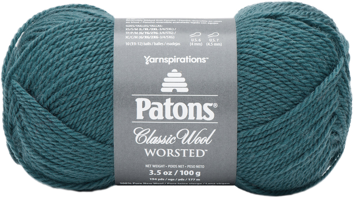 Patons Classic Wool Yarn-Rich Teal