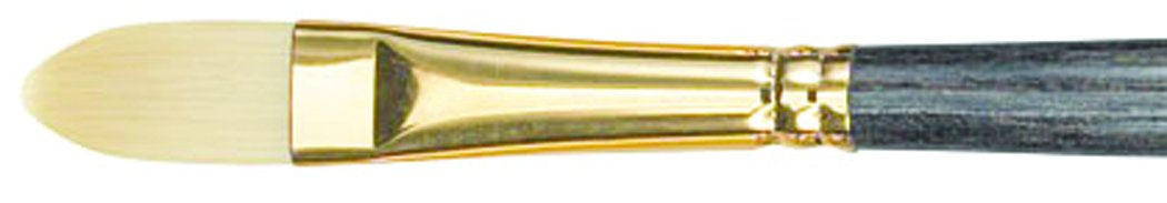 Princeton Brush Dakota Synthetic Hog Bristle Oil & Acrylic Brush, Filbert, 12