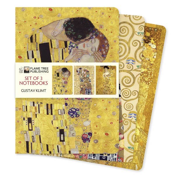 Gustav Klimt: Set Of 3 Standard Notebooks
