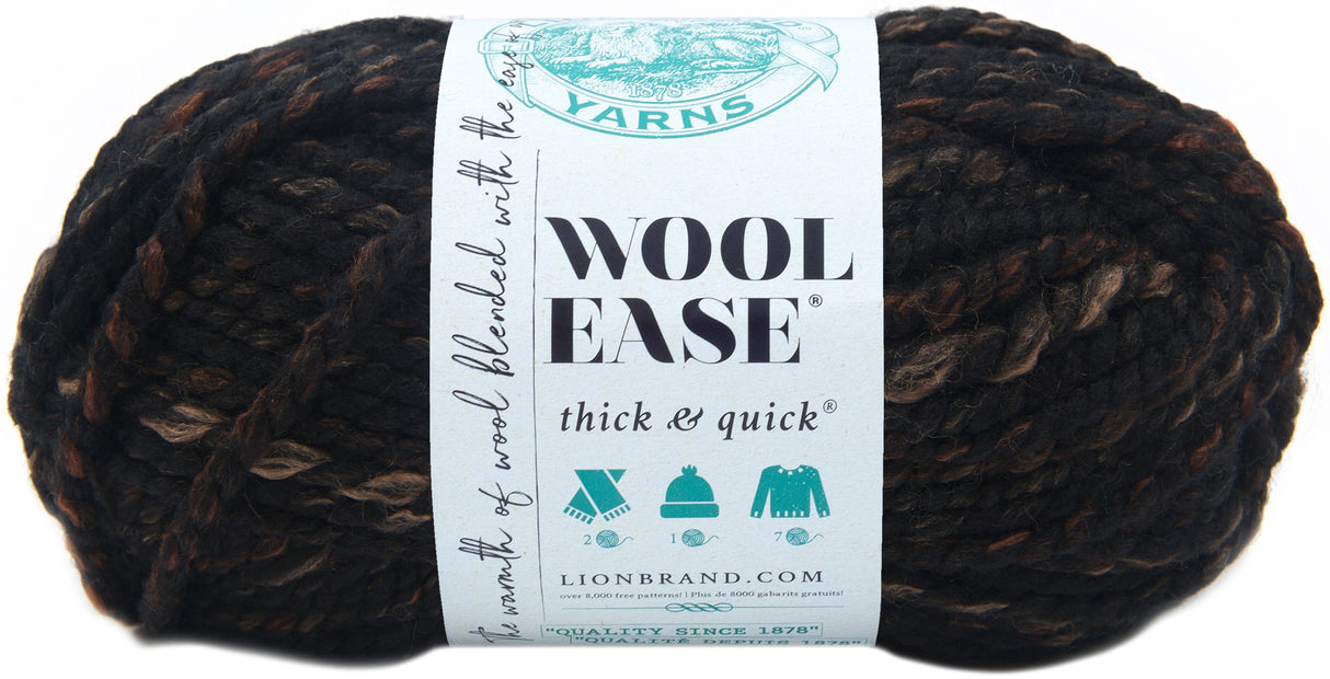 Lion Brand Wool-Ease Thick & Quick Yarn-Toasted Almond