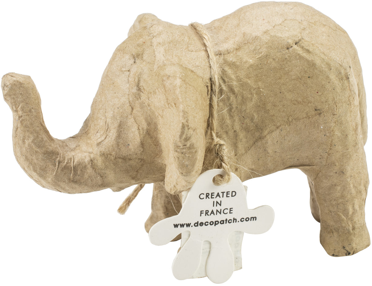 Decopatch Paper-Mache Figurine 4.5"-Elephant
