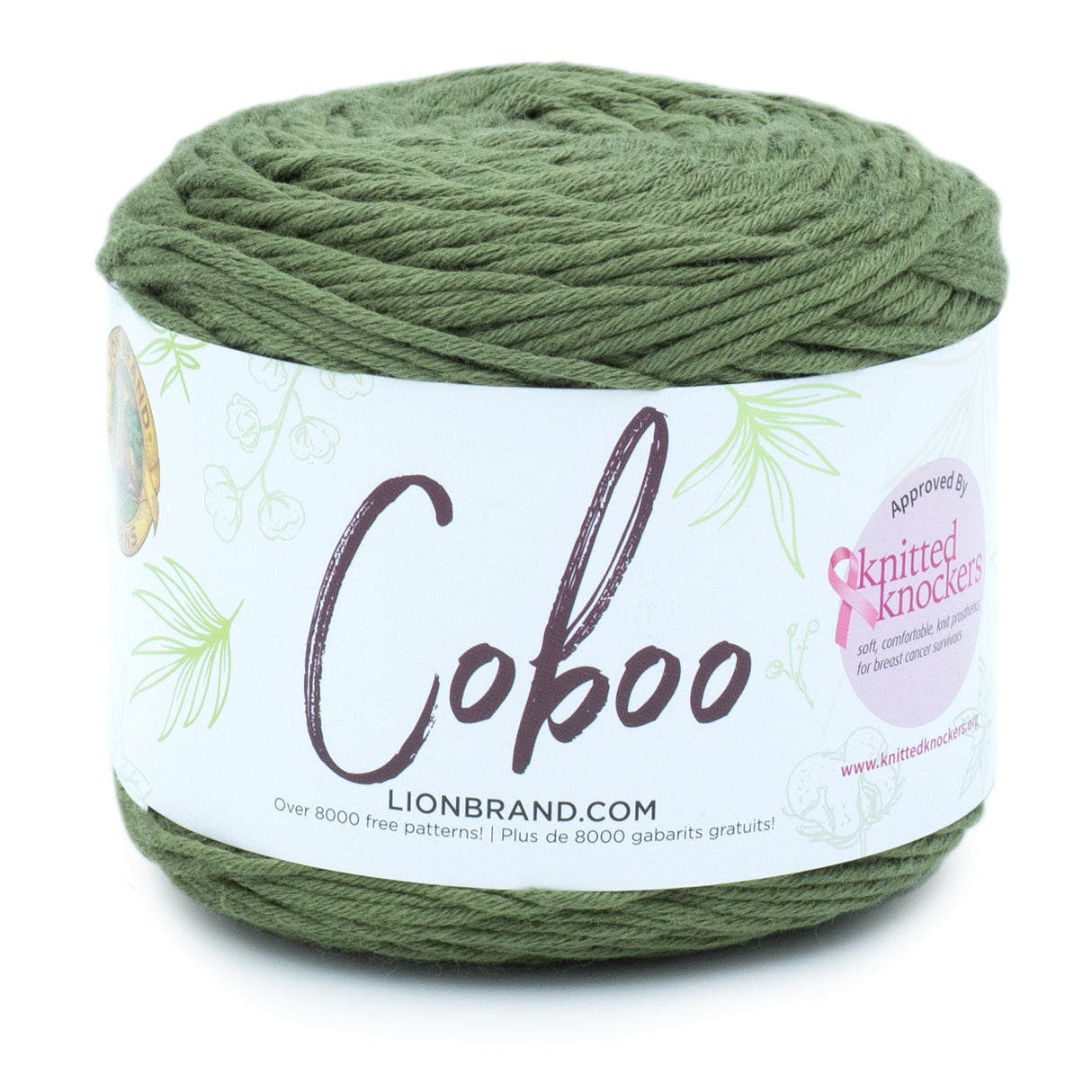 Lion Brand Coboo Yarn-Olive