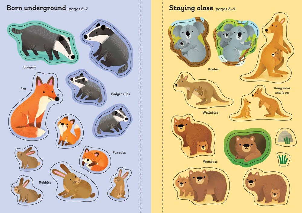 Little First Stickers Baby Animals : Usborne