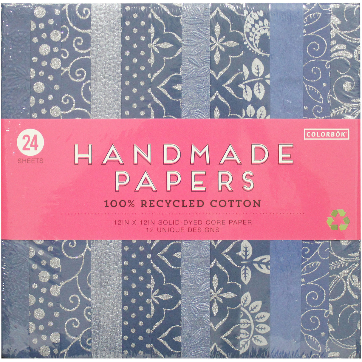 Colorbok Handmade Cardstock Pad 12"X12" 24/Pkg-Blue