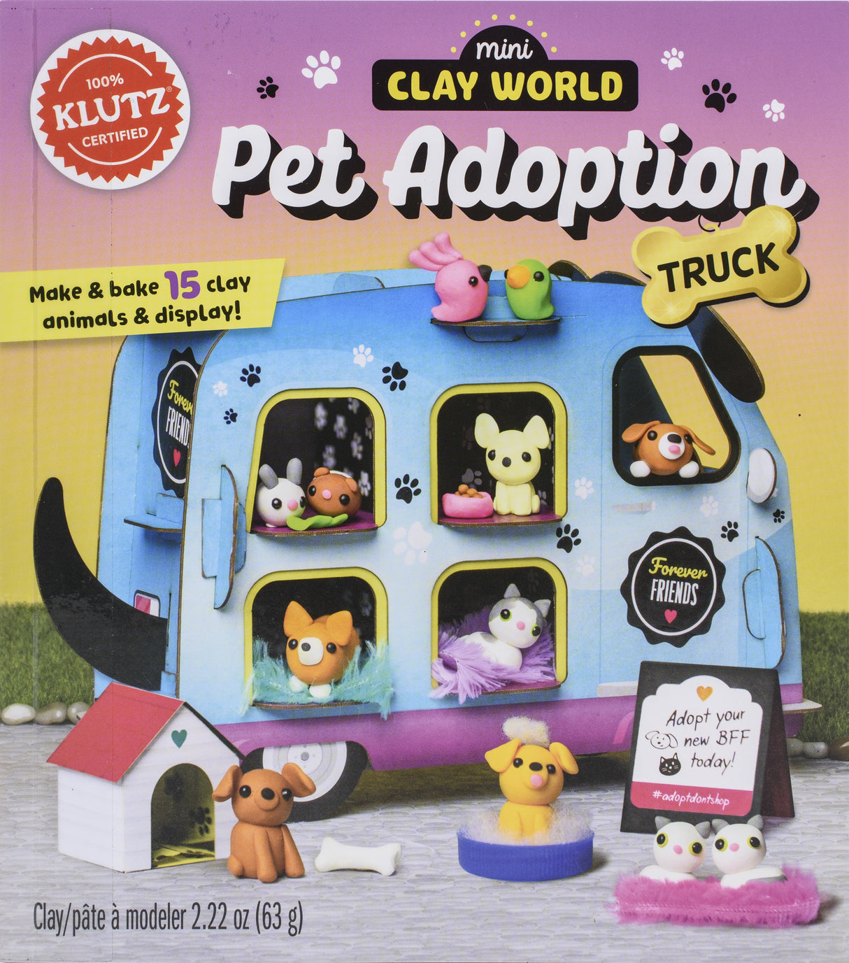 Klutz Mini Clay World Pet Adoption Truck Book Kit