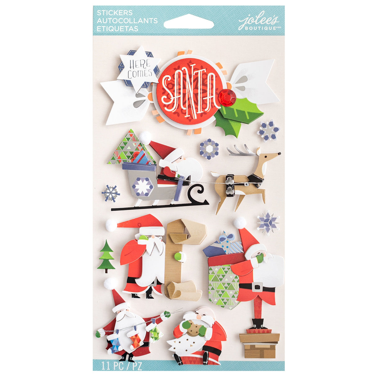 Jolee's Boutique Themed Embellishment-Santa