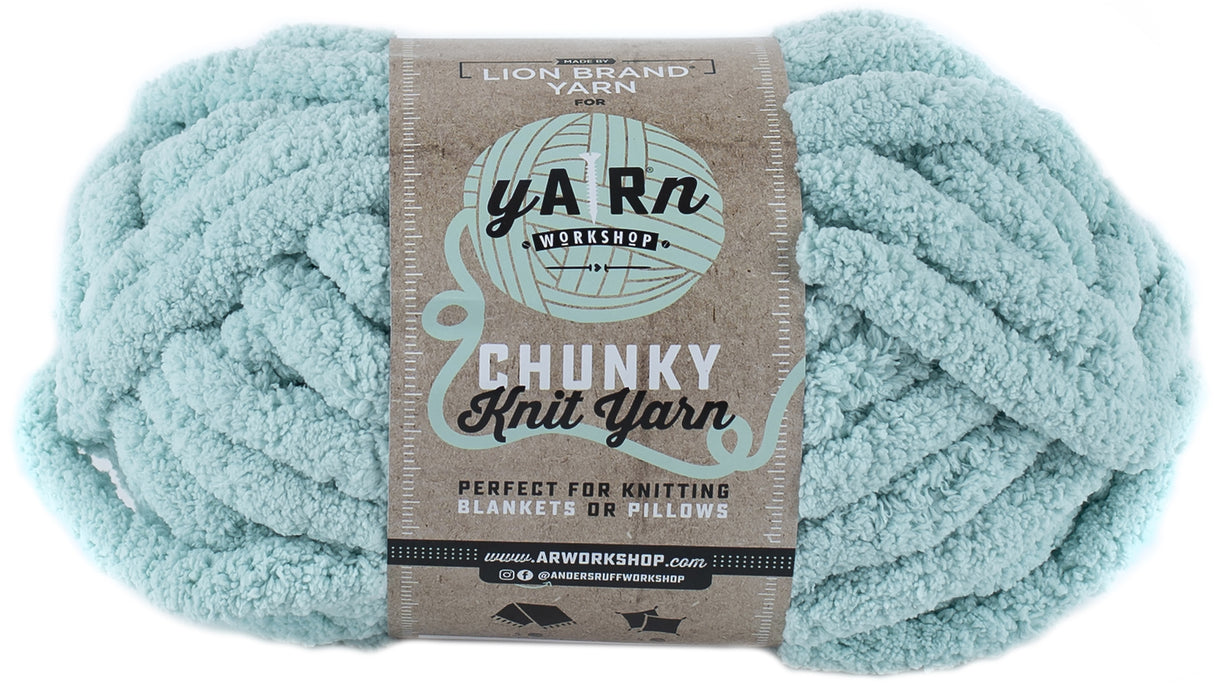 Lion Brand AR Workshop Chunky Knit Yarn-Light Aqua