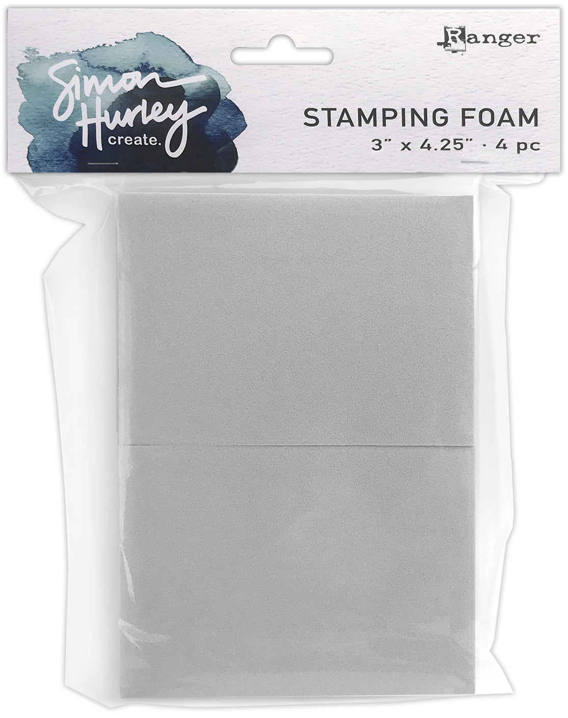 Simon Hurley create. Stamping Foam 3"X4.25"-4/Pkg