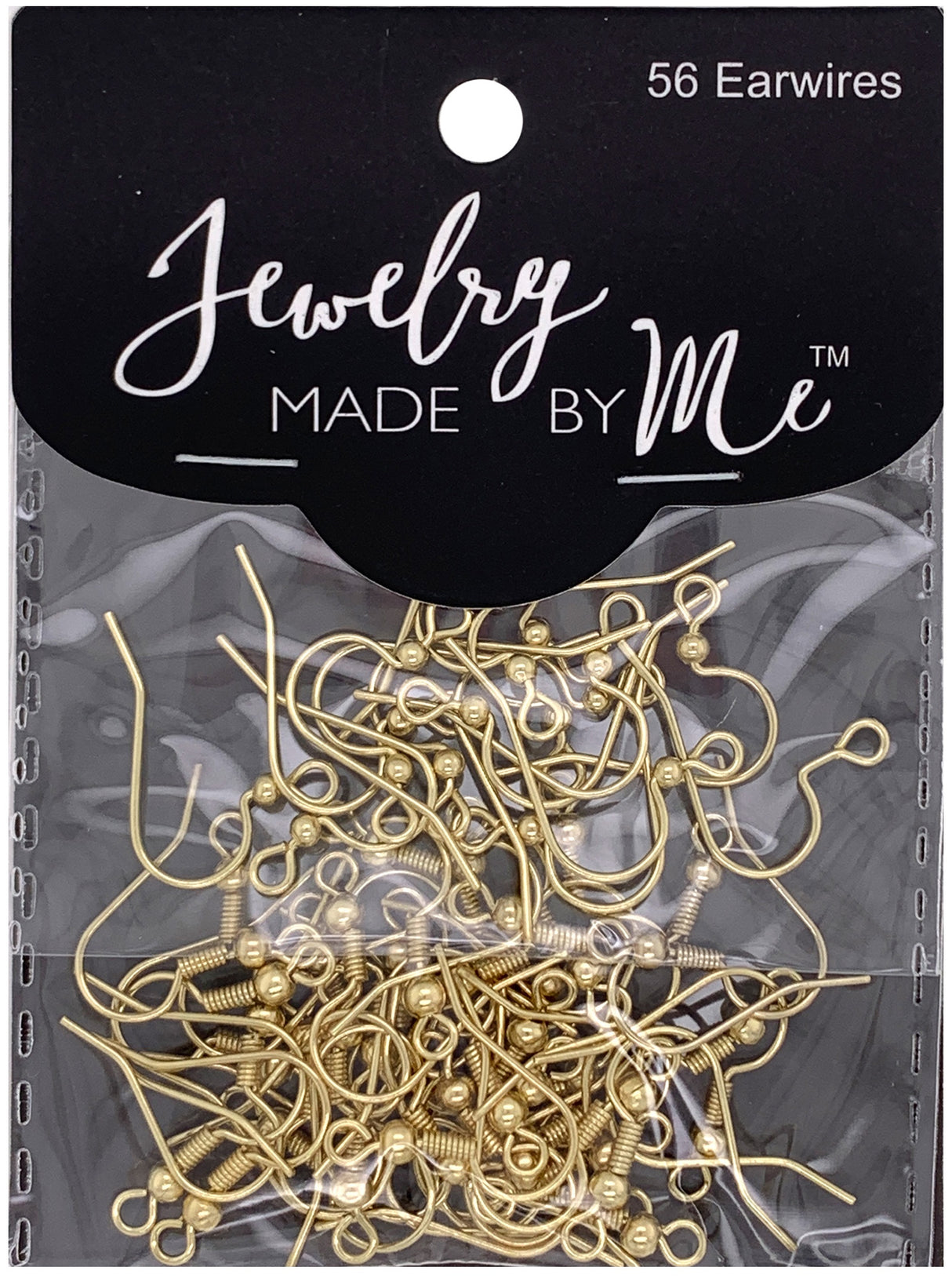 Jewelry Made By Me Earwire Fish Hook 56/Pkg-Gold