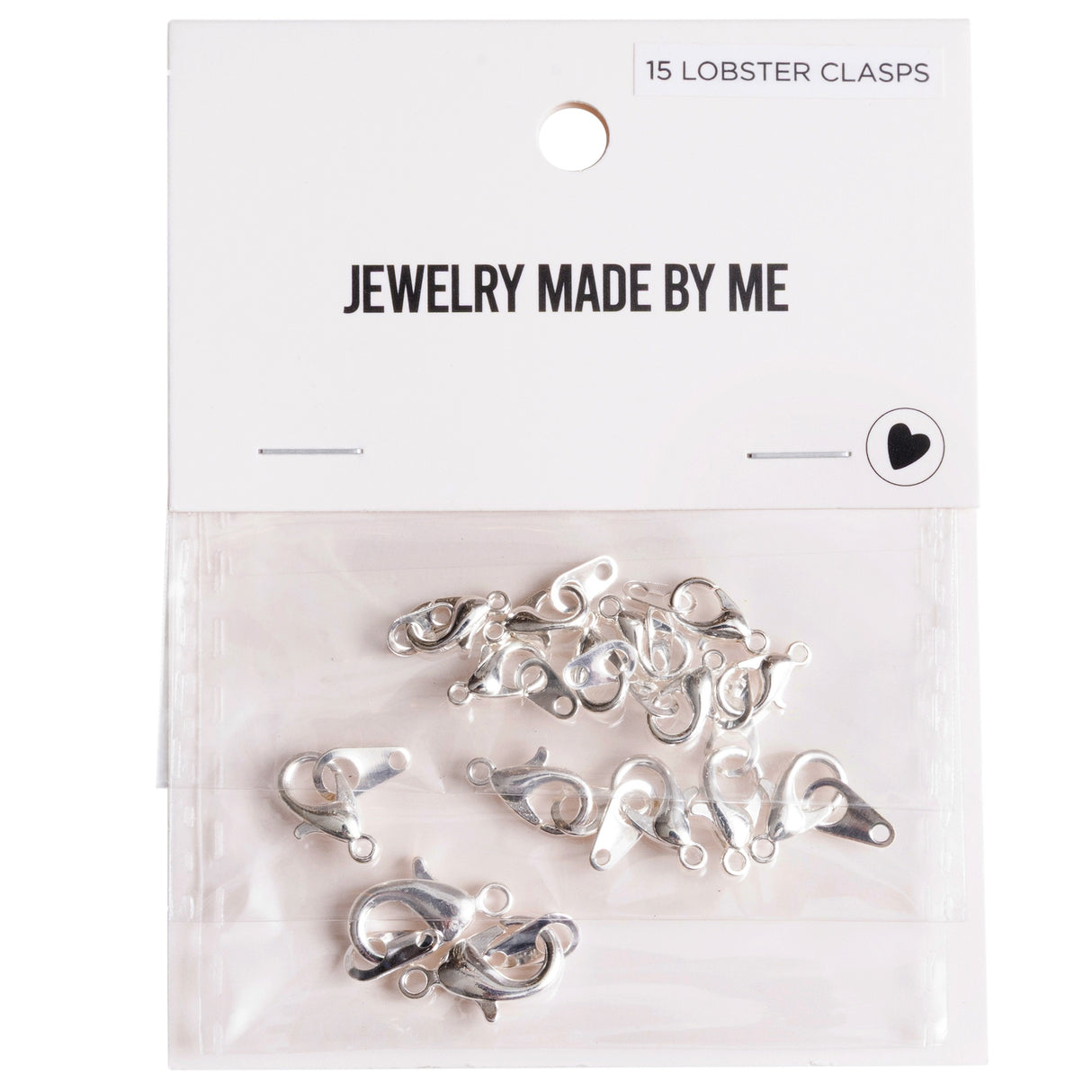 Jewelry Made By Me Lobster Clasp 15/Pkg-Silver
