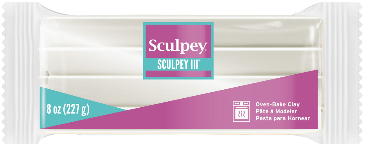 Sculpey III Polymer Clay 8oz-Pearl