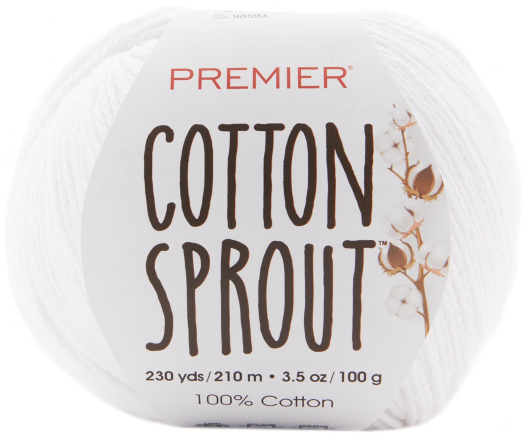 Premier Yarns Cotton Sprout Yarn-White