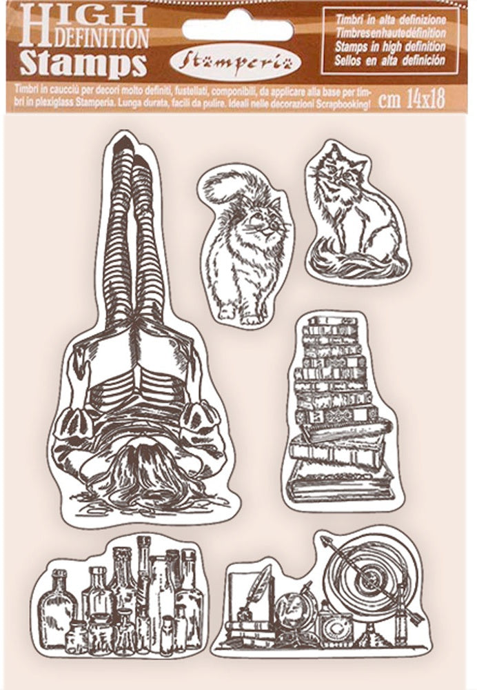 Stamperia Cling Rubber Stamp 5.5"X7"-Air Ship, Lady Vagabond Lifestyle