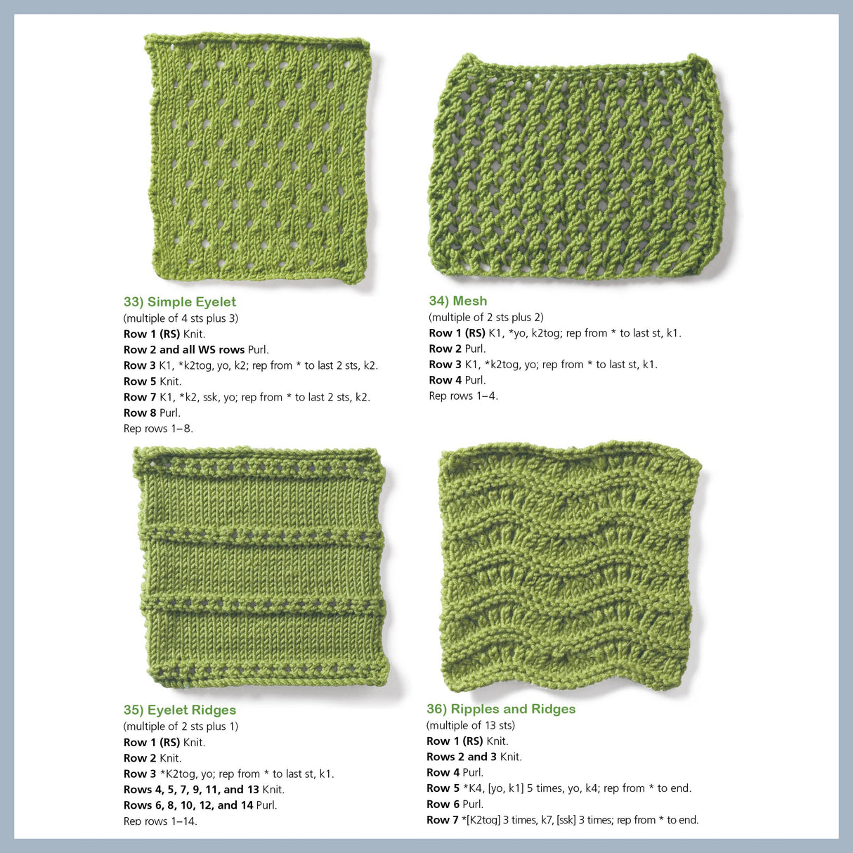 Learn to Knit 50 Easy Pattern Stitches