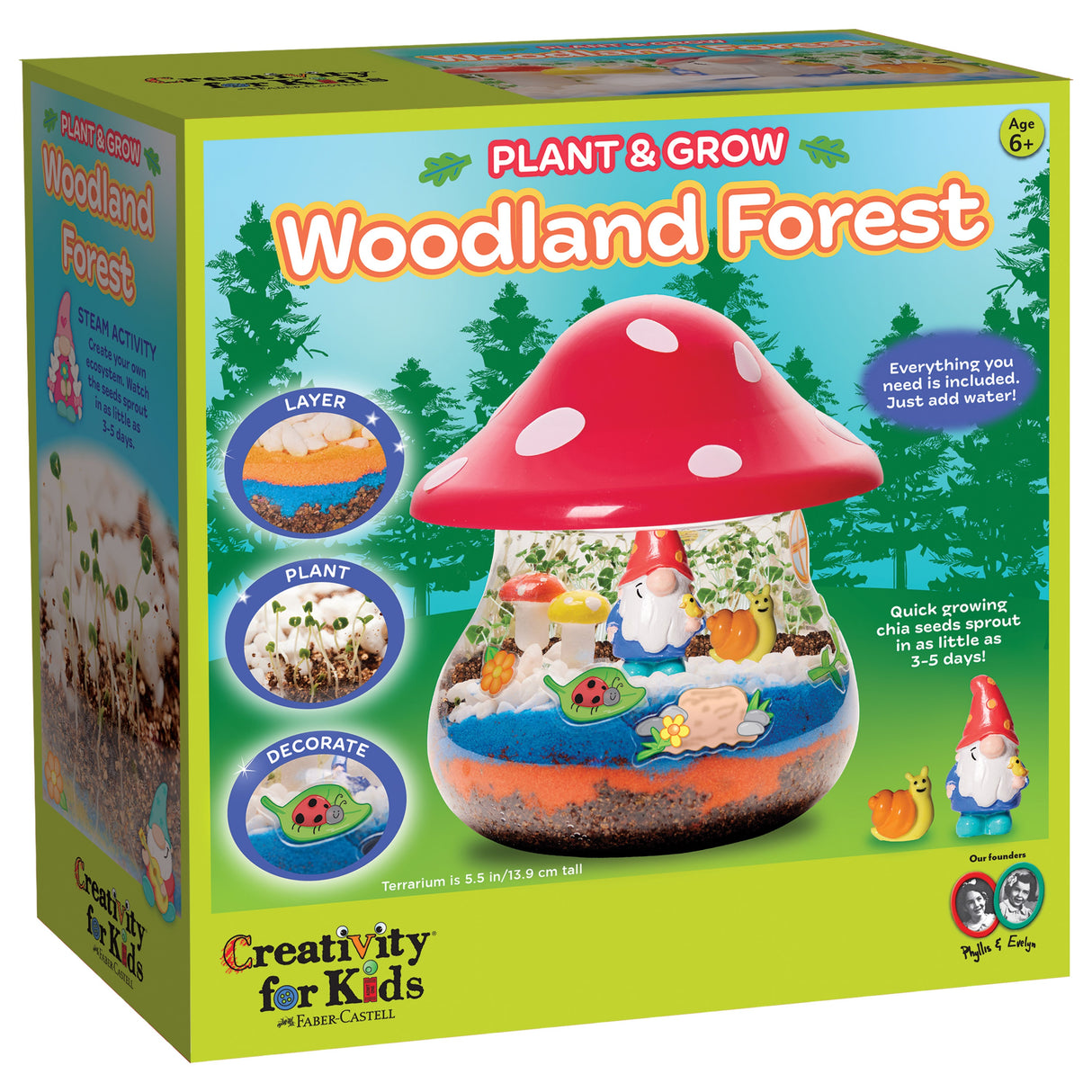 Creativity For Kids Paint And Grow Terrarium Kit-Woodland Forest