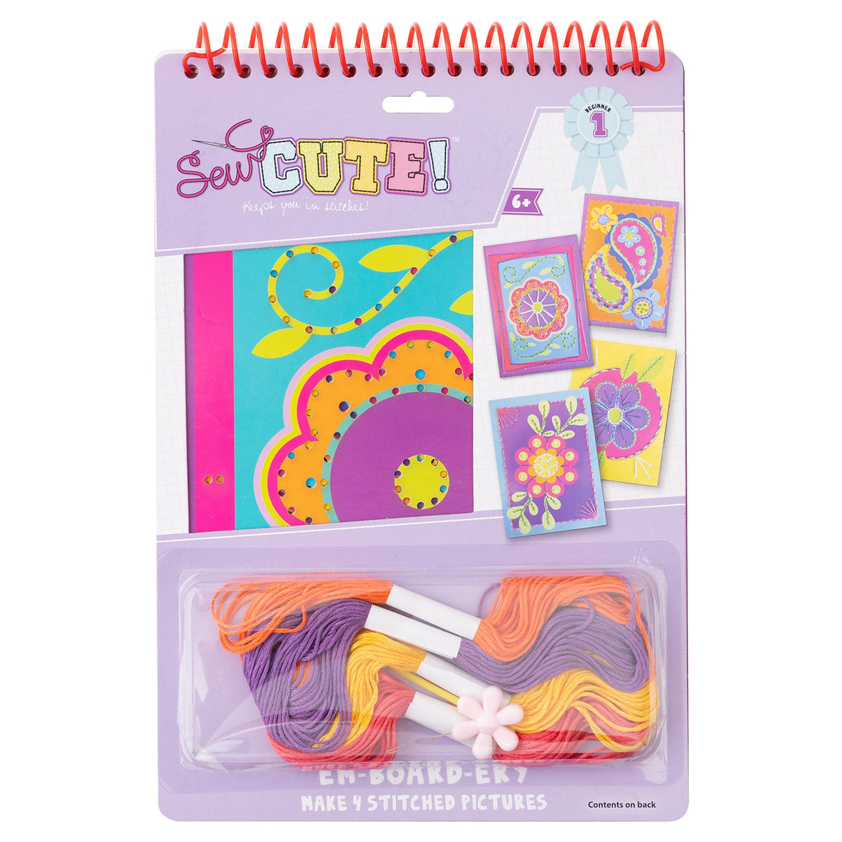 Colorbok Sew Cute! Em-Broad-Ery Kit-Flowers