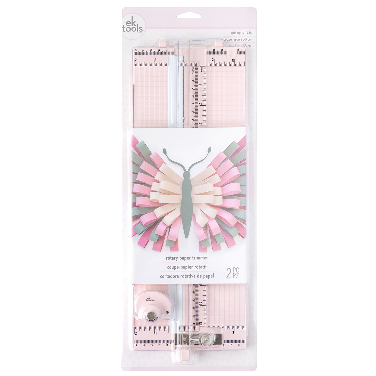 EK Success Rotary Paper Trimmer-Pink