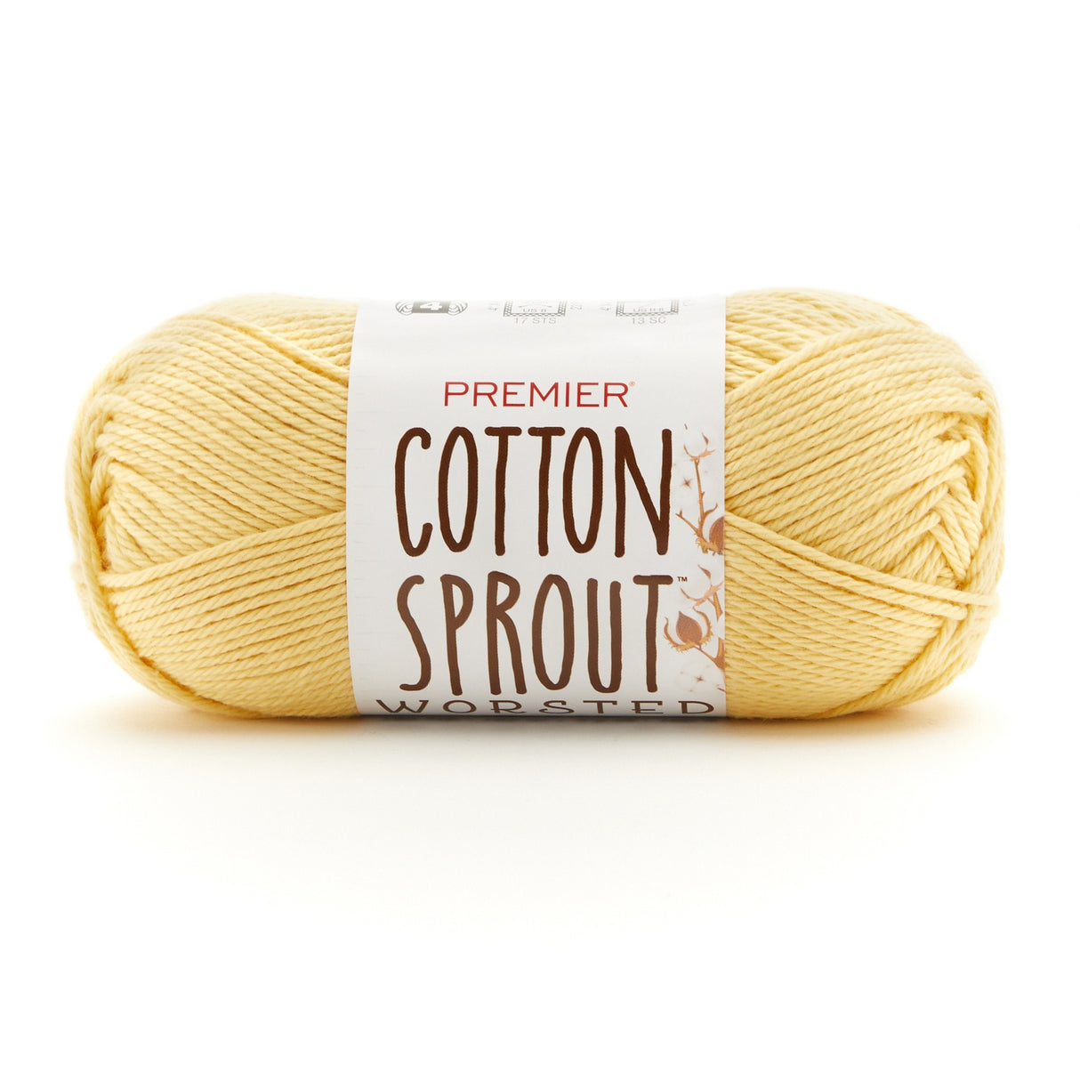 Premier Yarns Cotton Sprout Worsted Yarn-Yellow