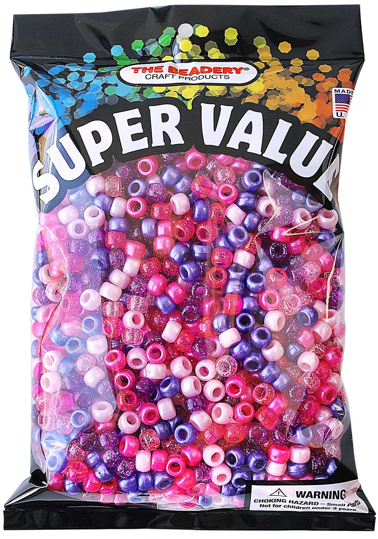 The Beadery Pony Beads 1lb-Cotton Candy