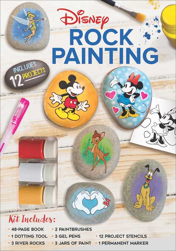 Disney Rock Painting by Marcy Kelman