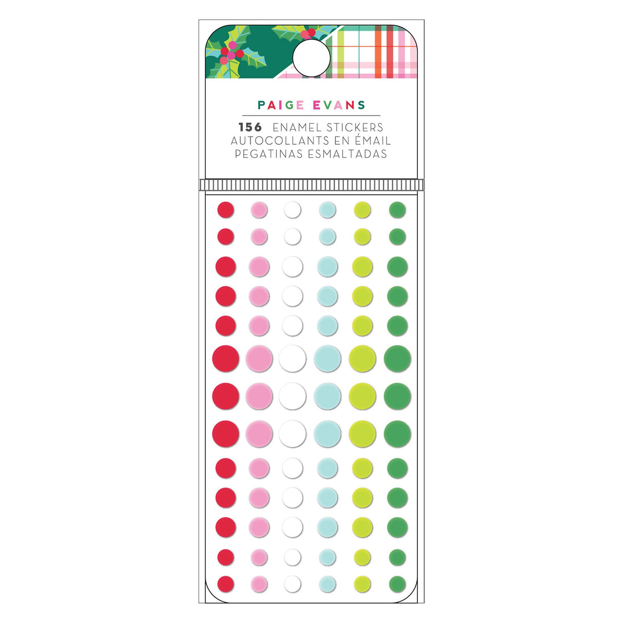 Paige Evans Sugarplum Wishes Enamel Dots 156/Pkg-