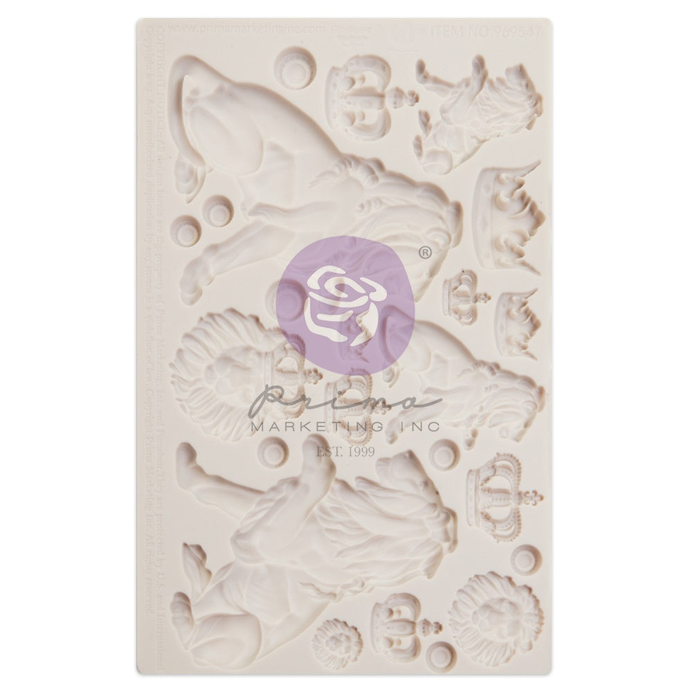 Finnabair Decor Moulds 5"X8"X8mm-Regal Lions