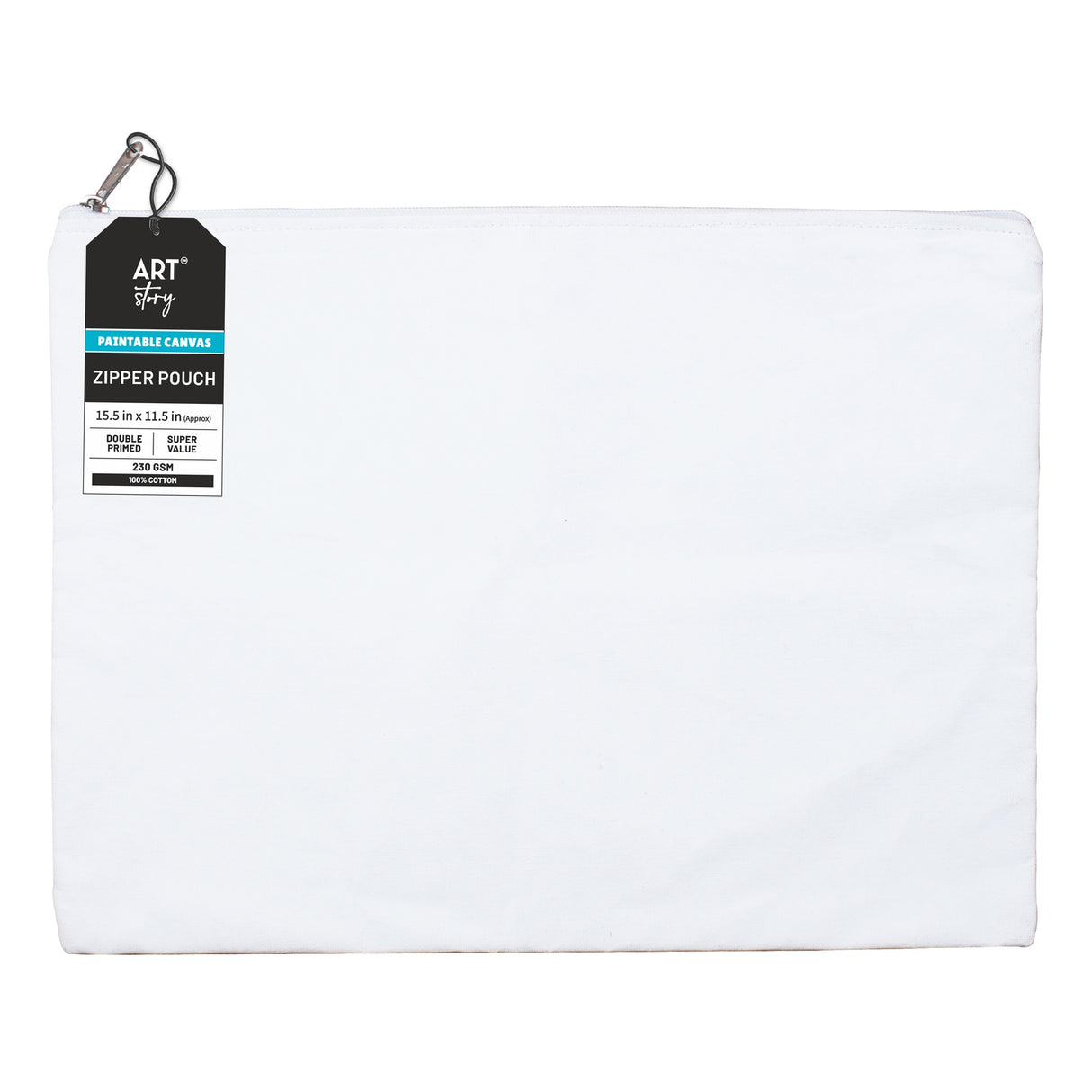 Little Birdie Customizable Canvas Zipper Pouch 1/Pkg-15.5"X11.5"