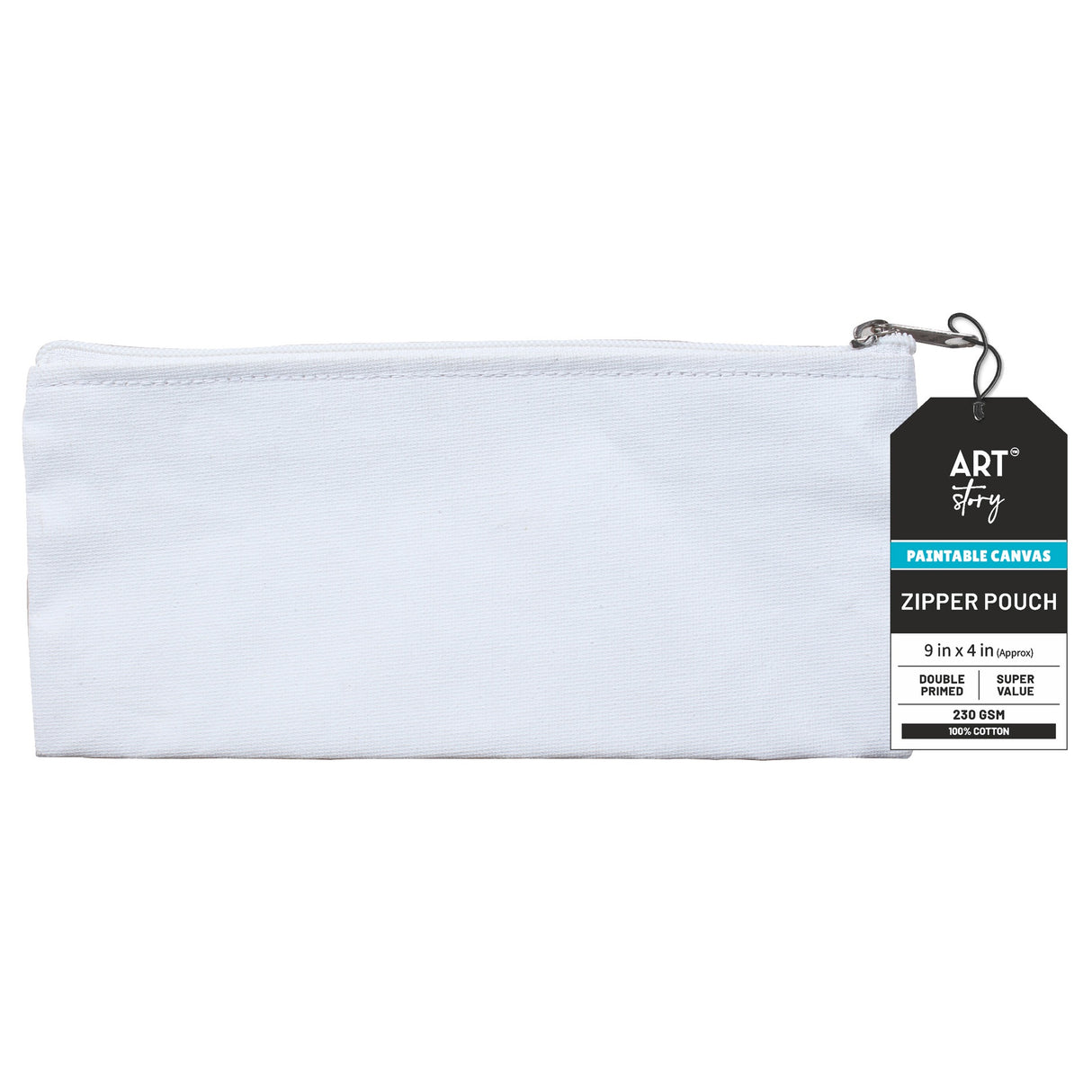 Little Birdie Customizable Canvas Zipper Pouch 1/Pkg-9"X4"