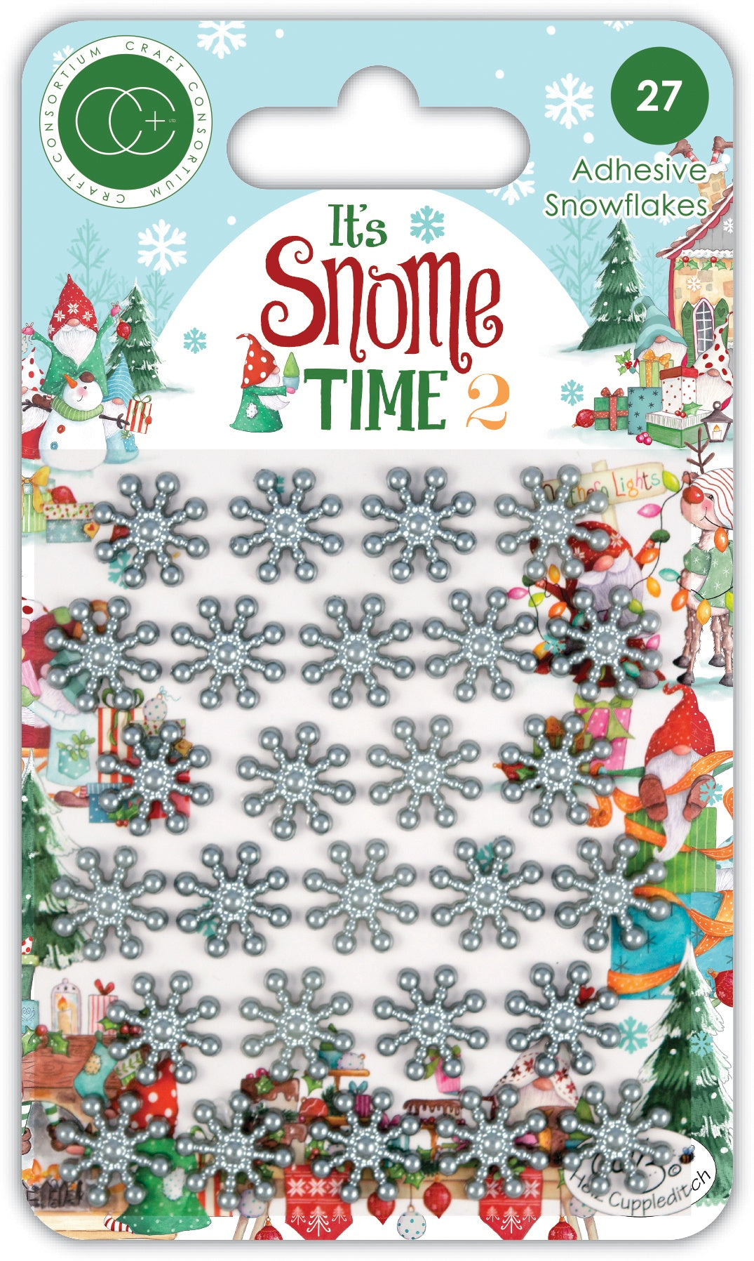Craft Consortium Adhesive Snowflakes 27/Pkg-It's Snome Time 2
