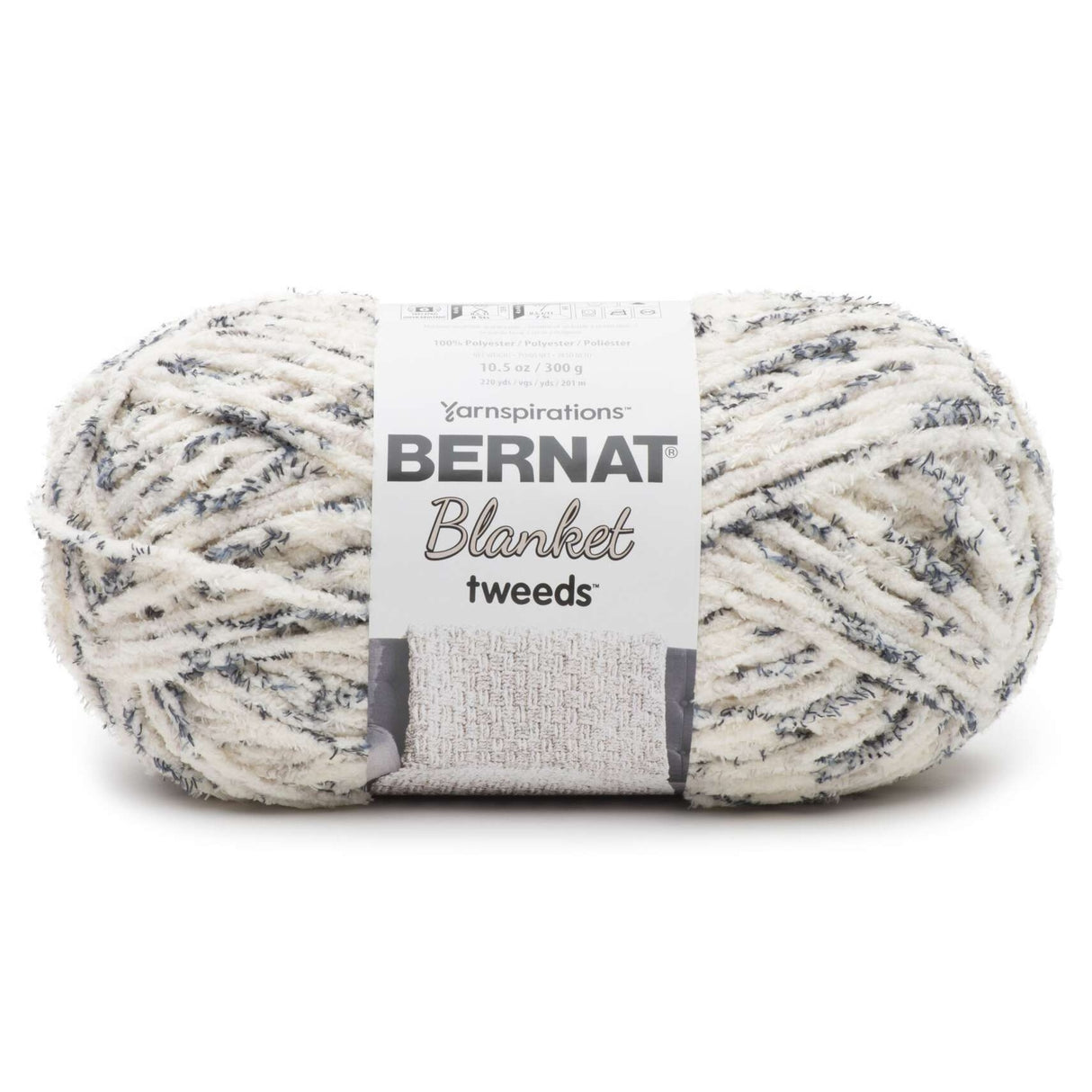 Bernat Blanket Tweeds Yarn-Ivory Tweed