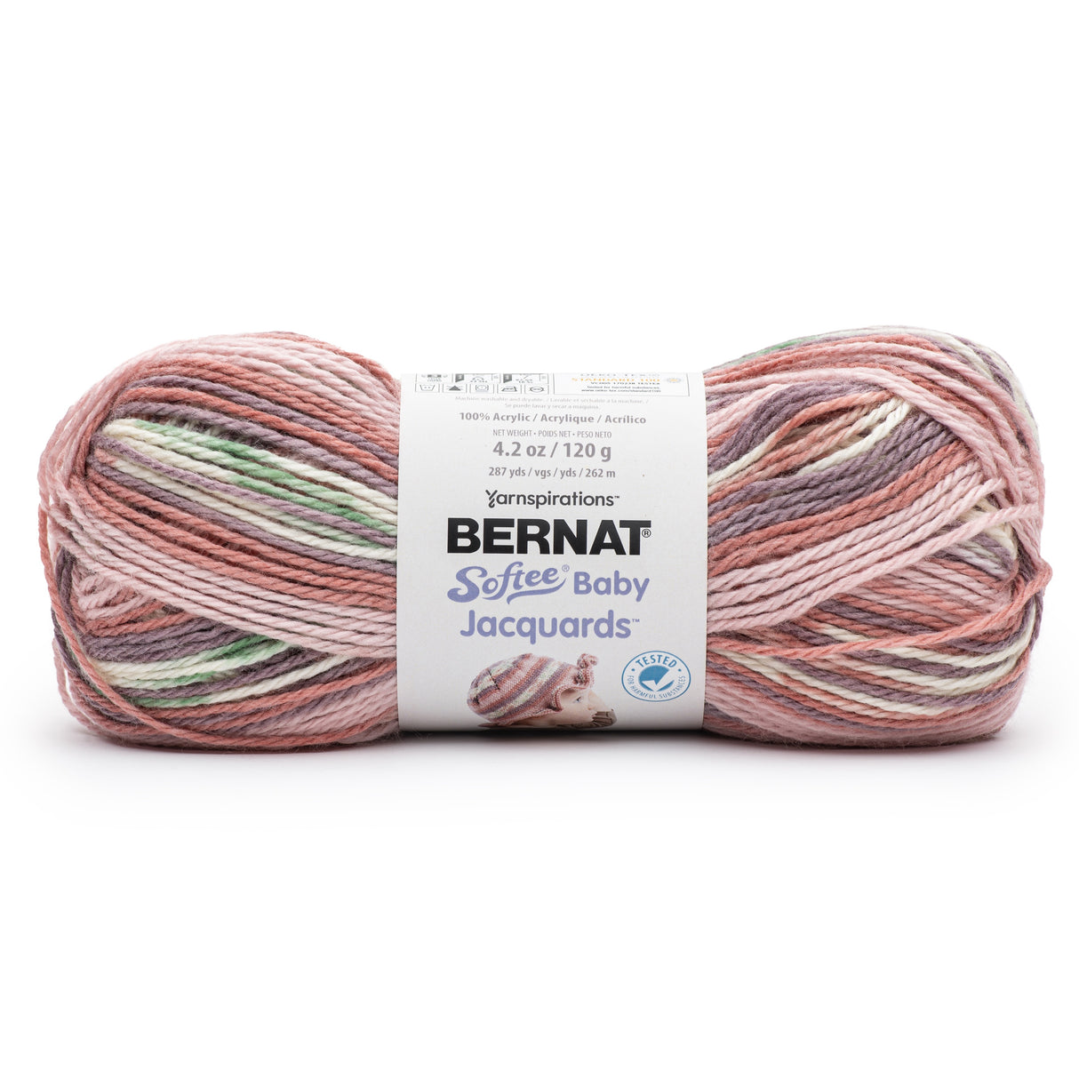 Bernat Softee Baby Jacquards Yarn-Faded Blooms