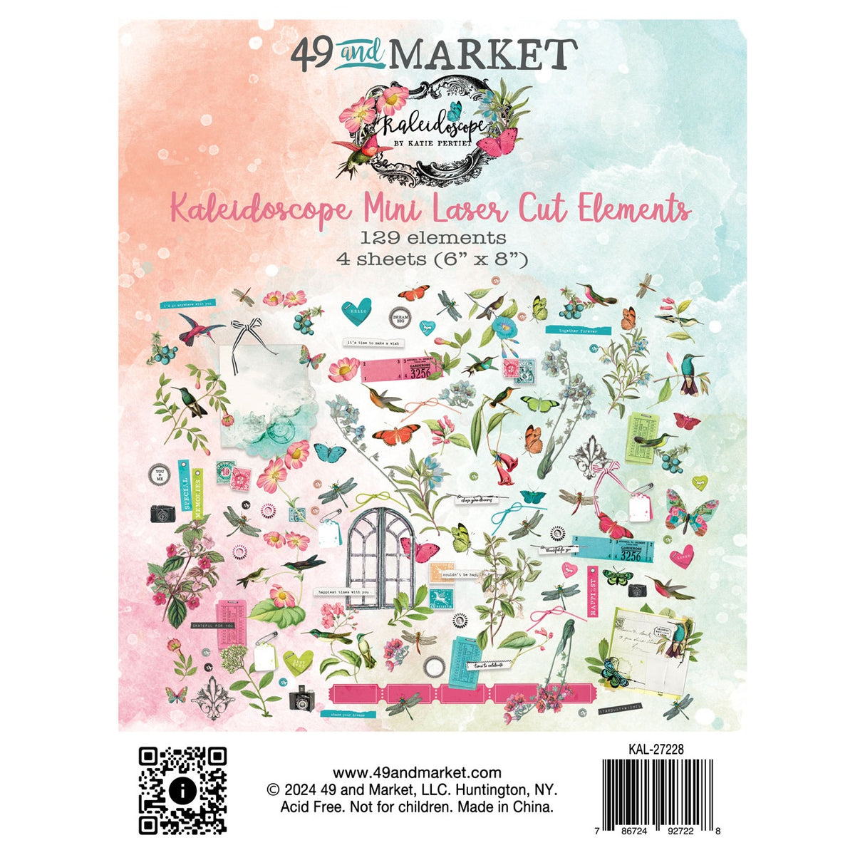 49 And Market Laser Cut Outs-Mini Elements, Kaleidoscope