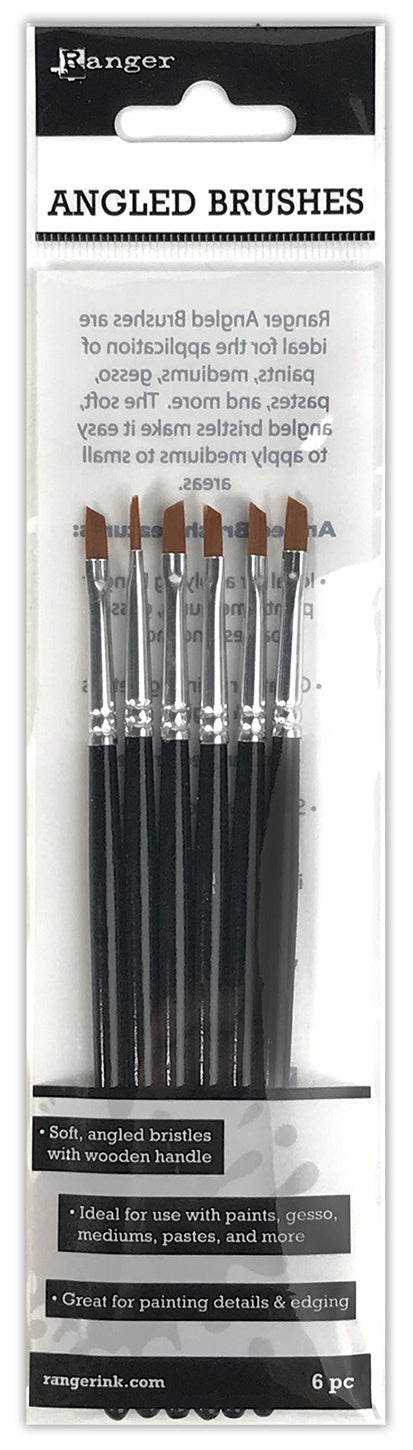 Ranger Angled Brushes-6/Pkg